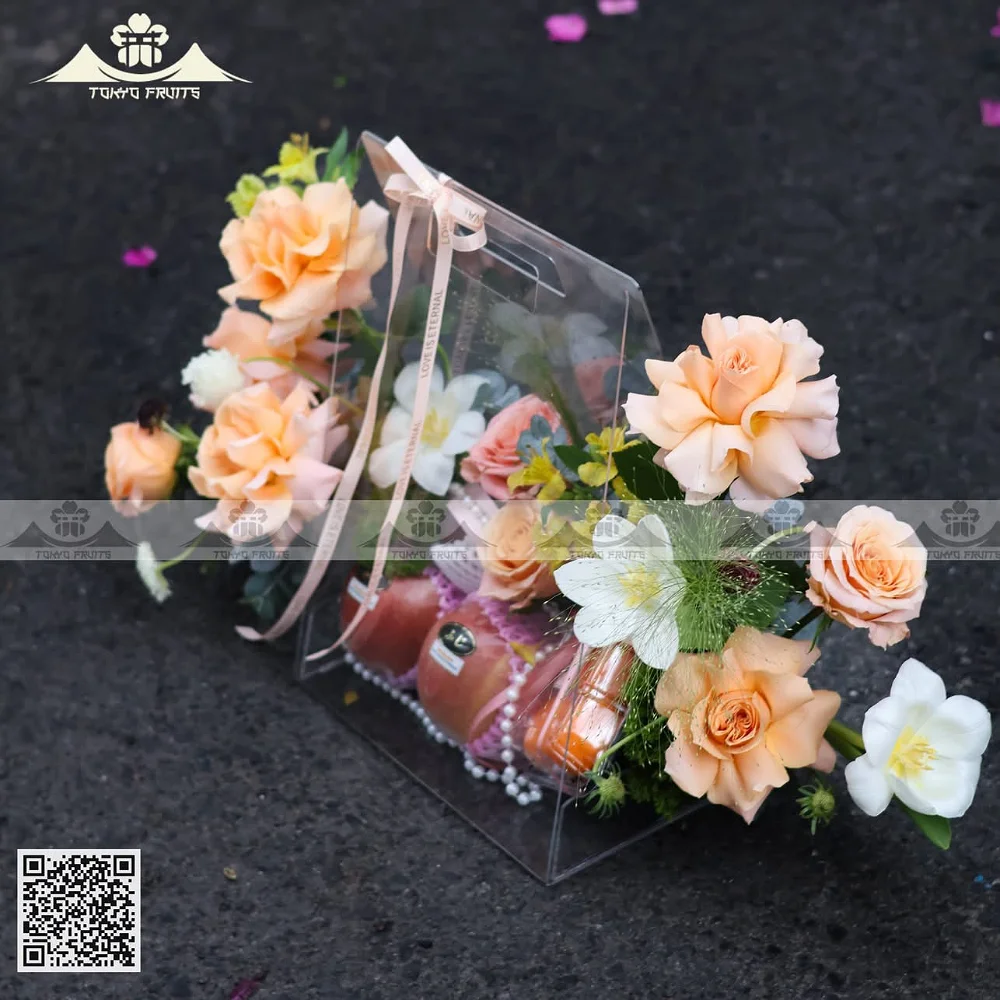 Giỏ Trái Cây Hoa Cam Pastel